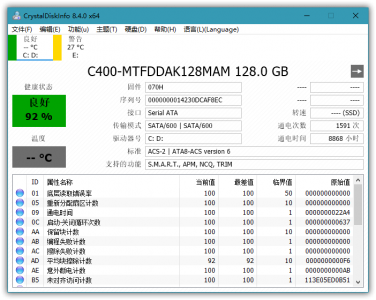 CrystalDiskInfo 8.4.2 专业硬盘状态检测工具